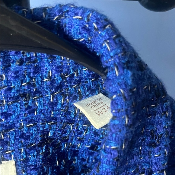 Coldwater Creek Textured Blue Jacket - Picture 3 of 7